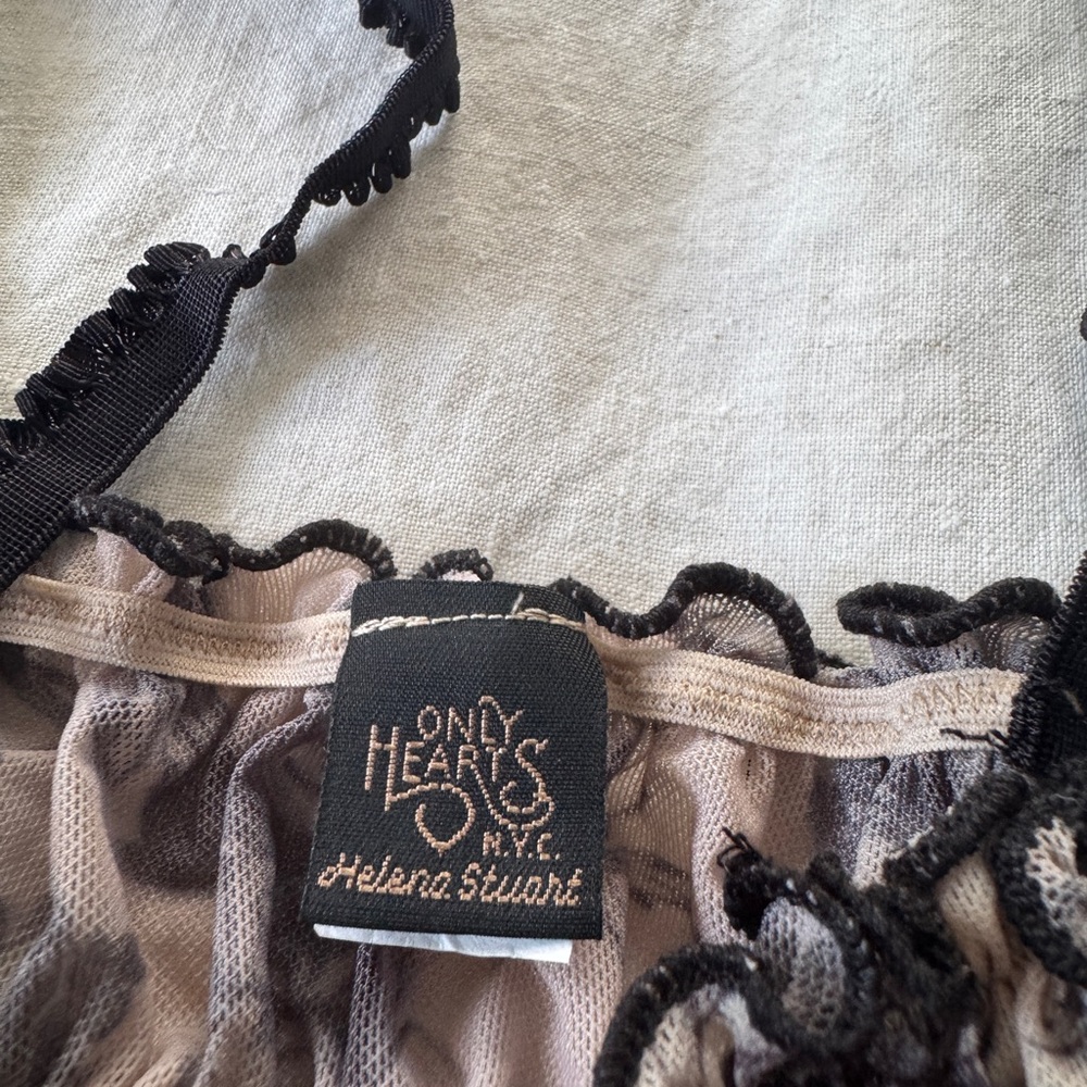 Free People Black and Cream Lace Bra Set - Picture 6 of 10